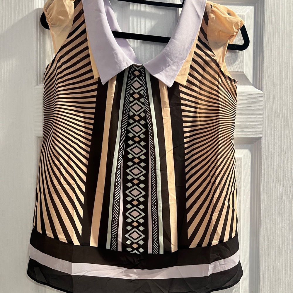 Geometric Print Top